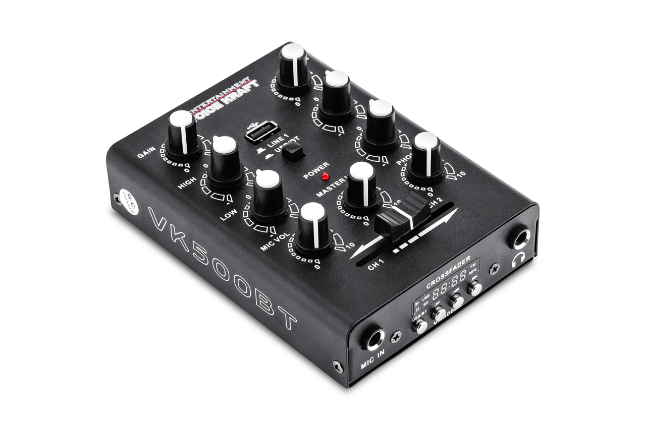 DJ Mixer - Vonyx STM500BT 2-Channel with Bluetooth, MP3 & USB