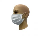 Masca textila pentru protectie respiratorie, strat gros, confortabila, culoare alb