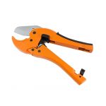Cleste metalic pentru taiat tevi PVC PP PE, 42 mm maner ergonomic, portocaliu