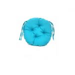 Perna decorativa rotunda, pentru scaun de bucatarie sau terasa, diametrul 35cm, culoare albastru