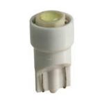 Bec tip LED 12V 1W soclu plastic T10 W2,1X9,5d 2buc Carpoint - Alb focalizat