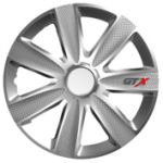 Capace roti auto GTX Carbon 4buc - Argintiu - 16''