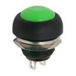 Buton 1 circuit 1A-250V OFF-(ON), verde