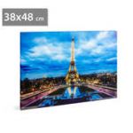 Tablou cu LED - "Turnul Eiffel", 2 x AA, 38 x 48 cm