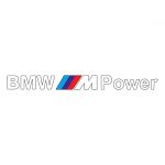 Sticker Auto Parbriz BMW M Power, alb