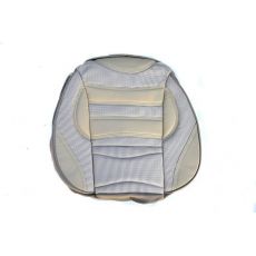 Set huse auto ALM fractionate material textil combinat cu piele ecologica 11 piese culoare Bej MALE-4706