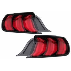 Stopuri Full LED Negre compatibile cu Ford Mustang VI S550 (2015-2019) Semnal Dinamic Secvential KTX3-TLFMU