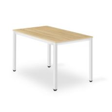Masa pentru sufragerie/living, Artool, pal, metal, stejar si alb, 120x60x75 cm MART-3794_1