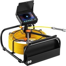 Camera inspectie endoscop Vevor Profesional, Monitor HD 4.3”, Lungime 50 m, IP68, Led, pentru conducte FMG-GDKSYYC-4.3505HP0V0