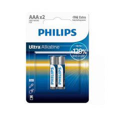 Set 2 baterii Philips LR03, AAA, Ultra Alcaline FMG-LCH-PH-LR03E2B/10