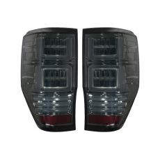 Stopuri LED compatibile cu Ford Ranger (2012-2018) Geam Fumuriu cu Semnal Dinamic KTX3-TLFRNGT6S