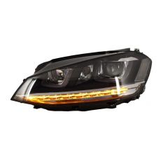 Faruri 3D LED VW Golf VII (2012-2017) R-Line LED Semnalizare Dinamica KTX2-HLVWG7RLLEDFW
