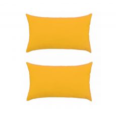 Set doua perne decorative dreptunghiulare Mania Relax, din bumbac, 50x70 cm, culoare galben
