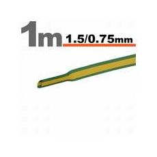 Tub termocontractibil, Galben/Verde • 1,5 / 0,75 mm