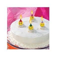 Lumanari tort, model Smiley, 4 buc./set
