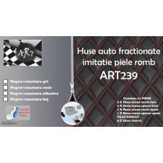 Huse auto fractionate  ART239 imitatie piele romb