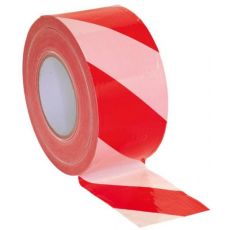 Rola banda delimitare santier rosu/alb 5cm X 200m