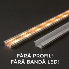 Ecran transparent pt. profil aluminiu LED - 1000 mm - GBZ-41011T1 Brico DecoHome