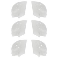 Set protectie degete, corector impotriva monturilor, cu separator degete din silicon, alb, 6 buc
