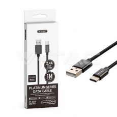 Cablu Tip C USB Negru Seria Platinum 1 metru COD: 8491 MRA36-270521-3