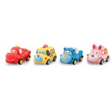 Set de 4 masini senzoriale pentru un copii, multicolor
